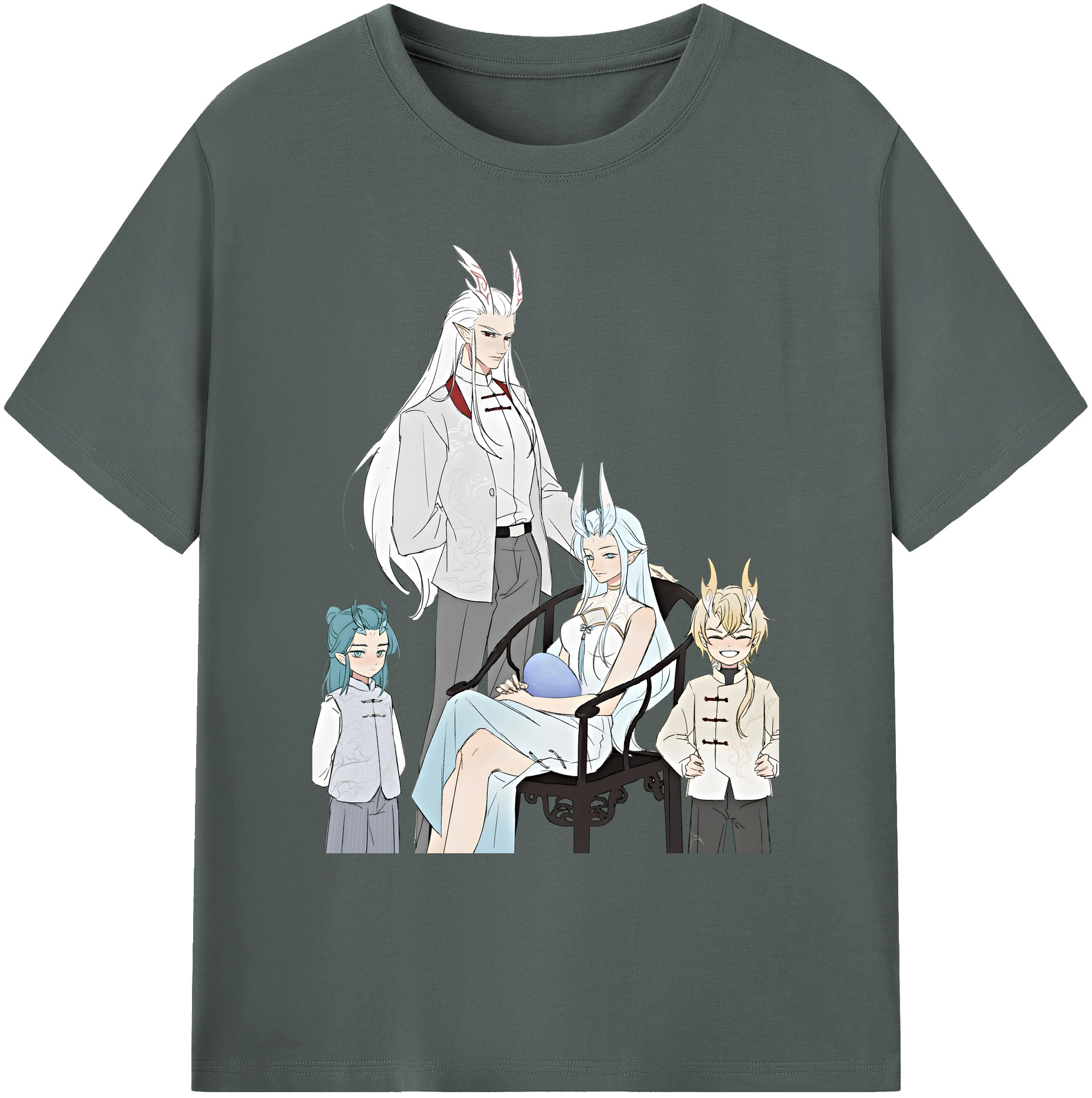 （画像用） Ne Zha 2 ナタ 魔童の大暴れ 綿100％ メンズ半袖Tシャツ｜肌触りやわらか＆通気性